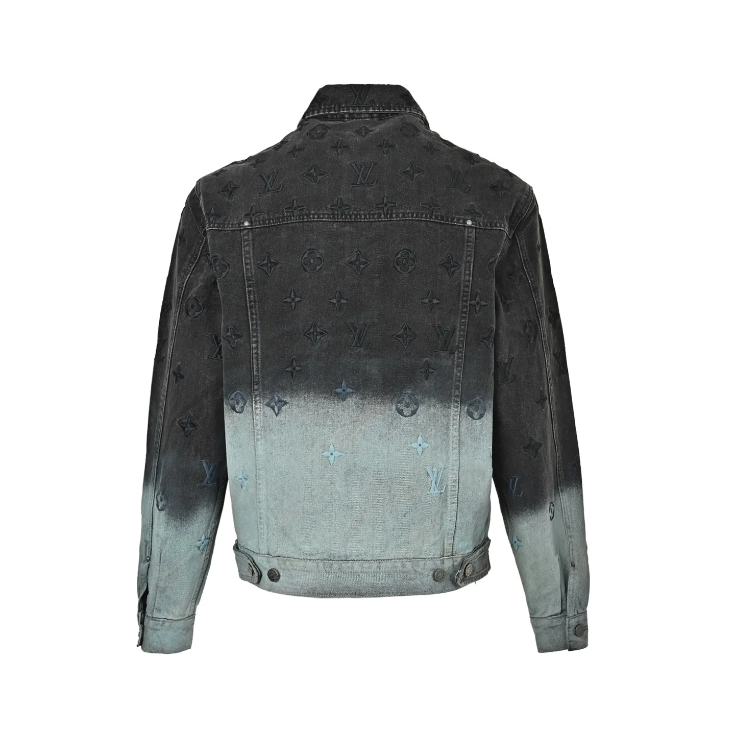 Louis Vuitton/Louis Vuitton presbyopic gradient embroidered denim jacket